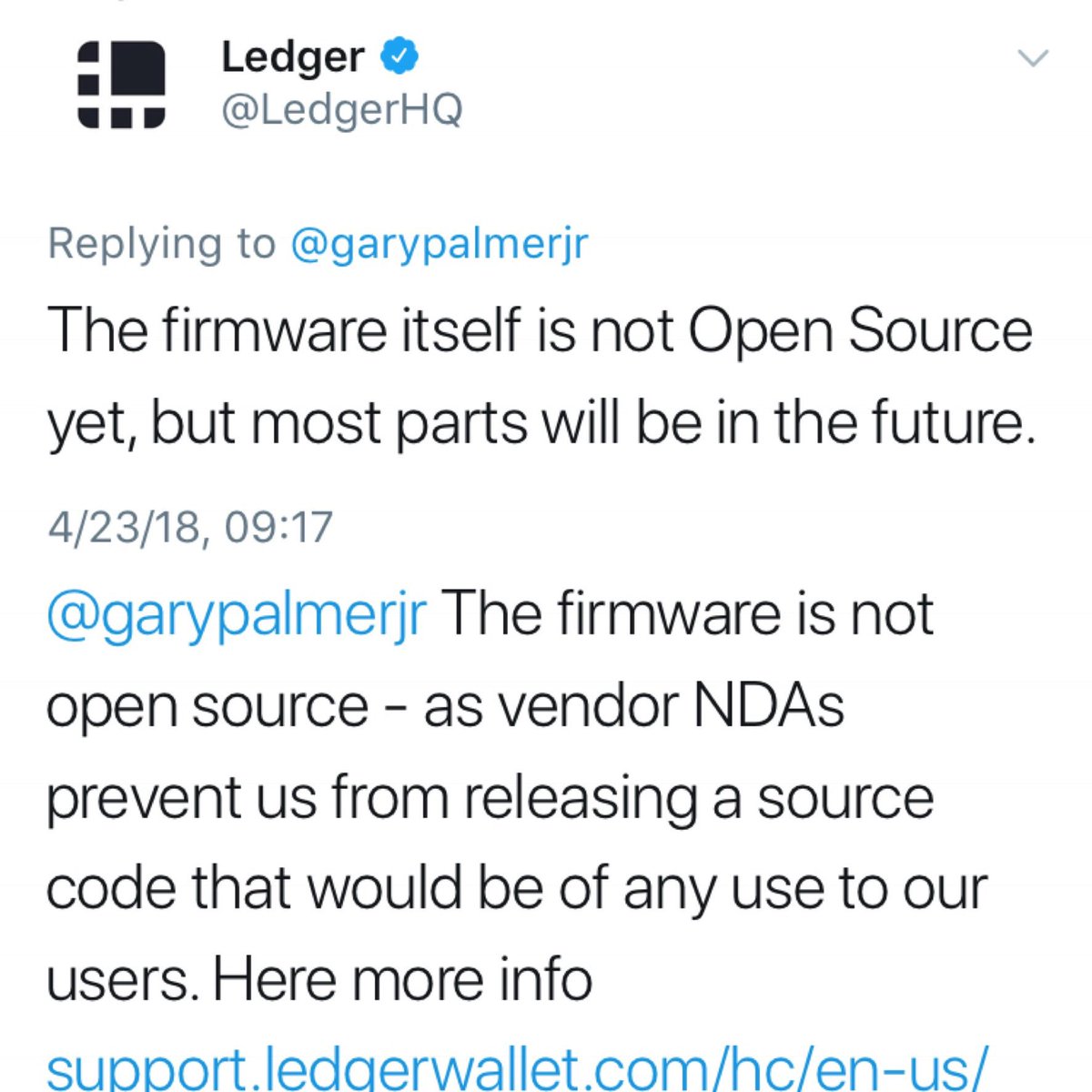 garypalmerjr's tweet image. #OpenSource &amp;amp; #OpenBlockchain Matters. #Trezor @Trezor