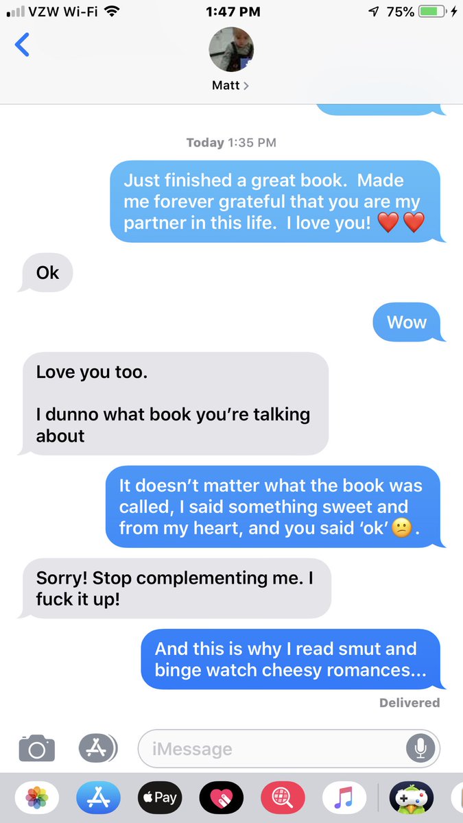 Lidda610's tweet photo. My husband the romantic ๐๐ #momspringa #complimentfail #thisis15yearsofmarriage #whyIread https://t.co/G9MWnbgGIo