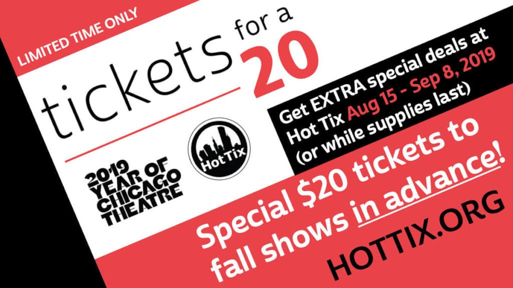 ChicagoDCASE's tweet photo. Now through September 8, get #chitheatre tickets for only $20! This special promotion in celebration of the Year of Chicago Theatre is for Fall shows in advance. 
Details: https://t.co/gCbWEMuzS9 https://t.co/H018iHm40M