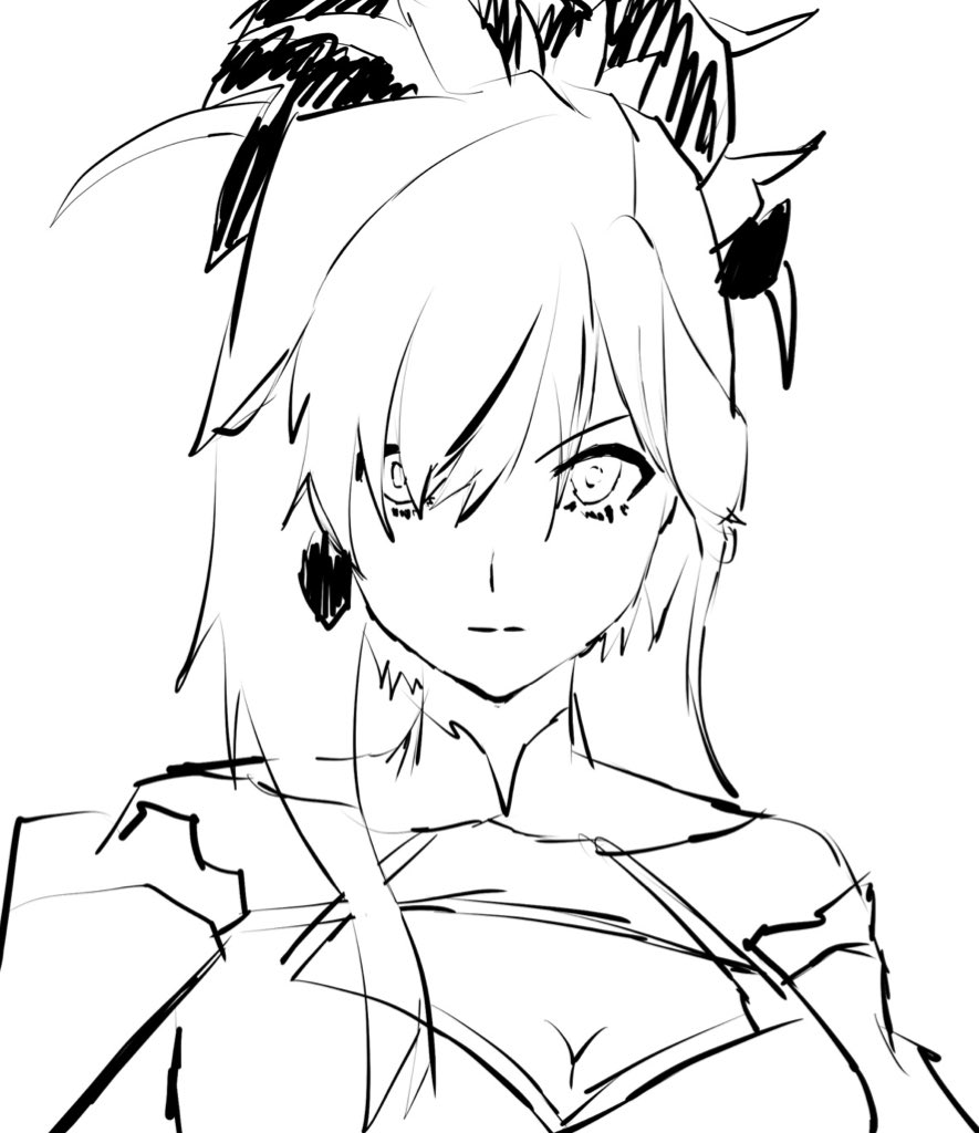 絵描けない時の息抜きは模写が一番良い( ˘ω˘ ) 
fgoは武蔵ちゃんと天草くんが推しです。はい。 