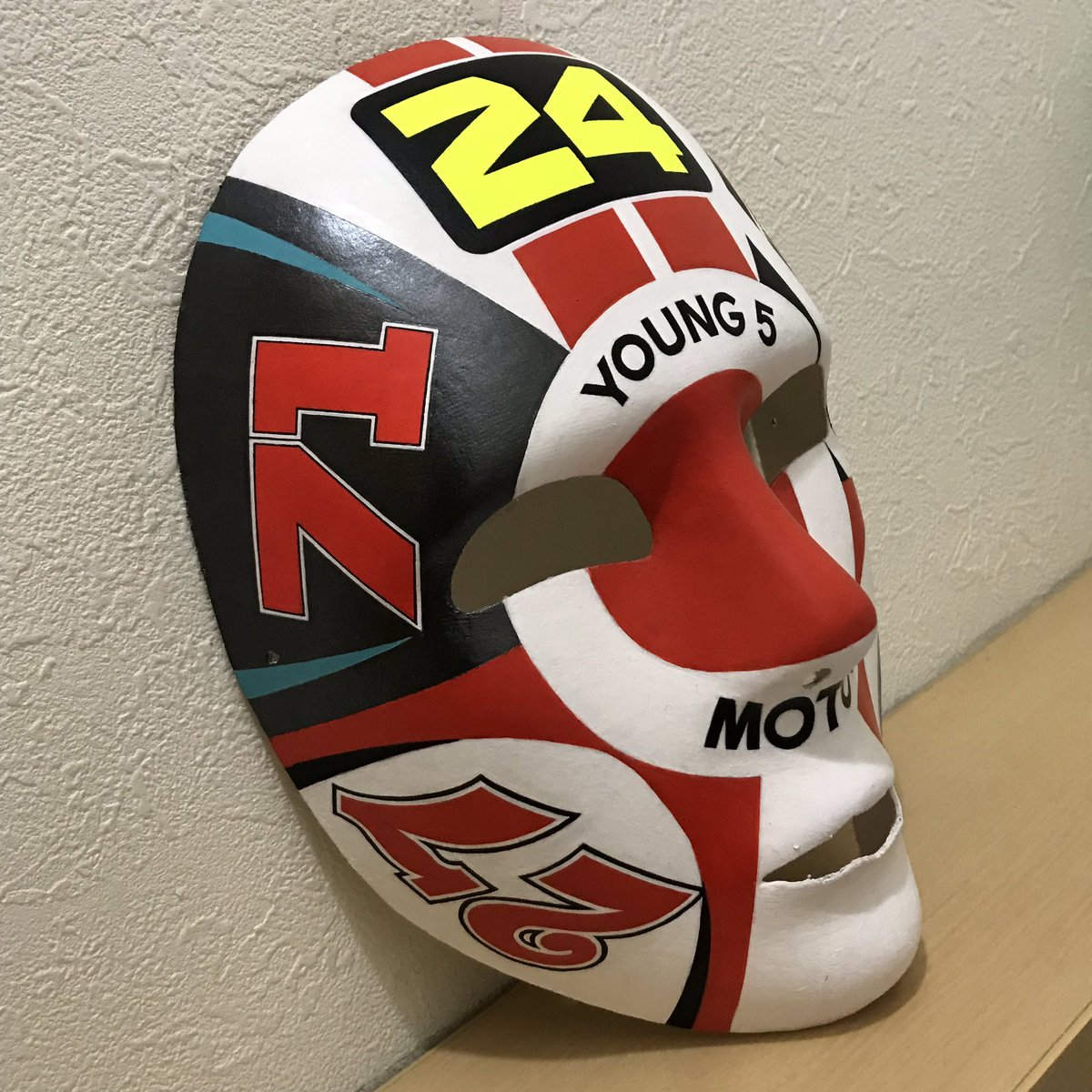 naoq7013's tweet photo. MOTO3 YOUNG 5 MASKが出来た。

#suzukitatsuki #masakikazuki #sasakiayumu #tobakaito #oguraai #moto3 #motogp  #gpmask #naoq #naohisaq #naohisa https://t.co/JfJol5XTdB