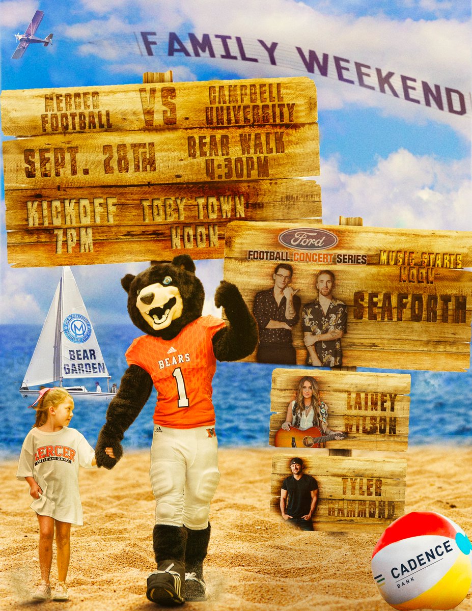 Game 2: Family Weekend
September 28th at 7:00 p.m. 
🐻🏈 vs. Campbell 🐪

🎟➡️ bit.ly/30N17Hc
📰➡️ bit.ly/2H4wd5z

#RoarTogether