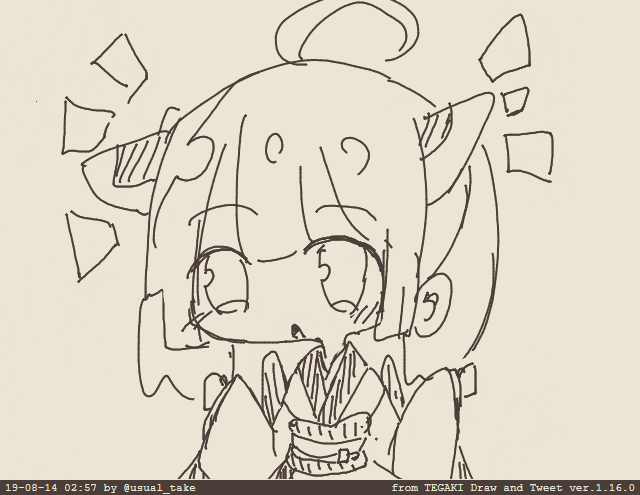 デフォたん! #tegaki_dt 