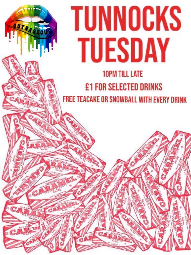 outrageous72's tweet image. 🧁[TUNNOCK'S TUESDAY]🧁

Your weekend starts here...🕺

We're open tonight, who's thirsty? 🤤

We'll see you from 10 my lovelies for some Tuesday evening Outrageousness...🕙

Be Safe. Be Outrageous. 🥳