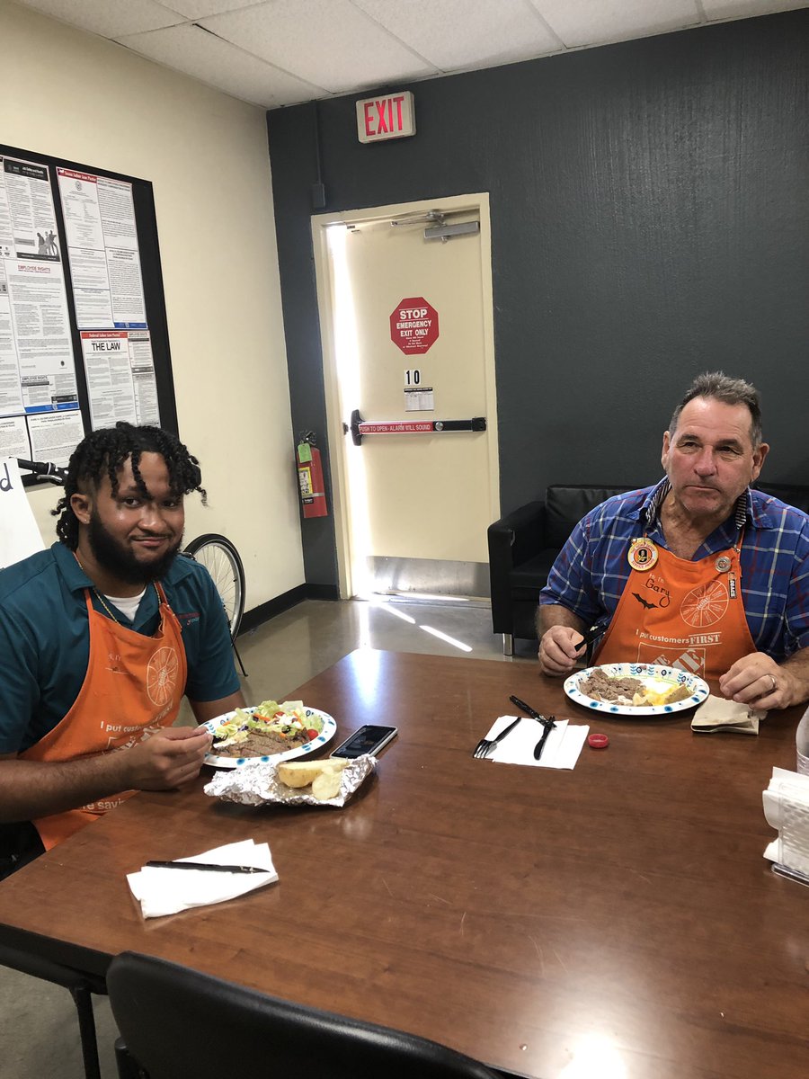THDLewisville's tweet photo. Congratulations 184 Days working safe way to go team enjoy Steak &amp; potatoes https://t.co/3WlJjMceyS