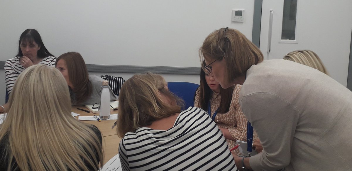 Central Early Years team hard at work in locality groups to support EY settings across Angus #newschoolyear - looking forward to a great year #workingtogether