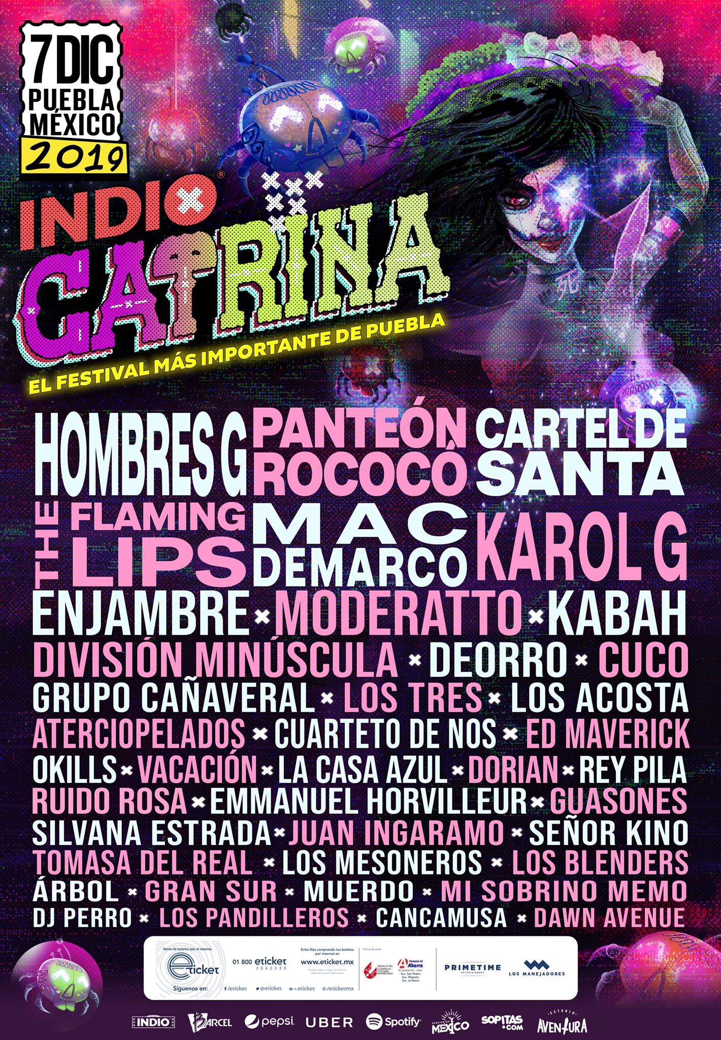 Cartel completo del festival Catrina