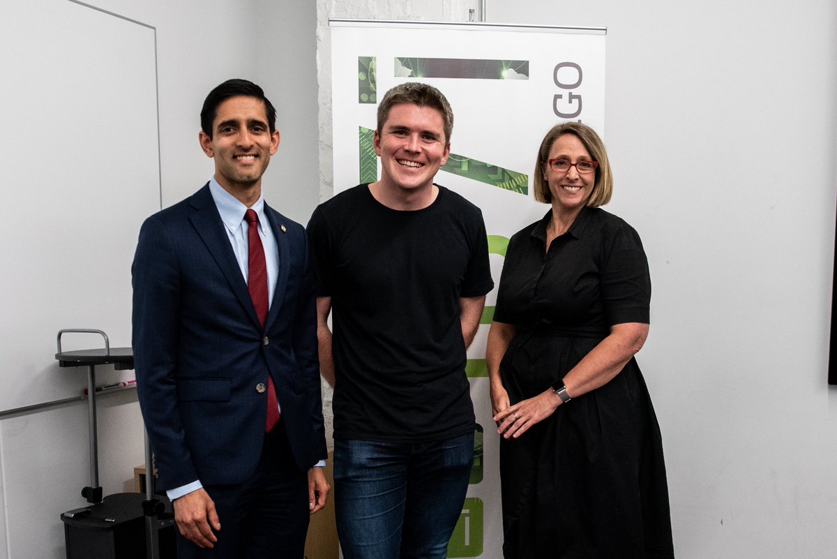 1871tech's tweet photo. We were so thrilled to host @collision of @stripe at @1871Chicago last week! Thank you for sharing your insight into why #Chicago is the best kept secret in tech! https://t.co/WOFHtBflwg