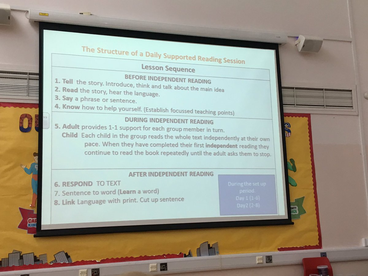 AntoninePrimary's tweet photo. Another great staff development session today. All staff received training in Daily Supported Reading which we are introducing at P2 and for groups across the school. Great session from Ruth, we canβt wait to get started.π#raisingattainment #schoolimprovement #toolsforreading https://t.co/fF3EzqcA4Y