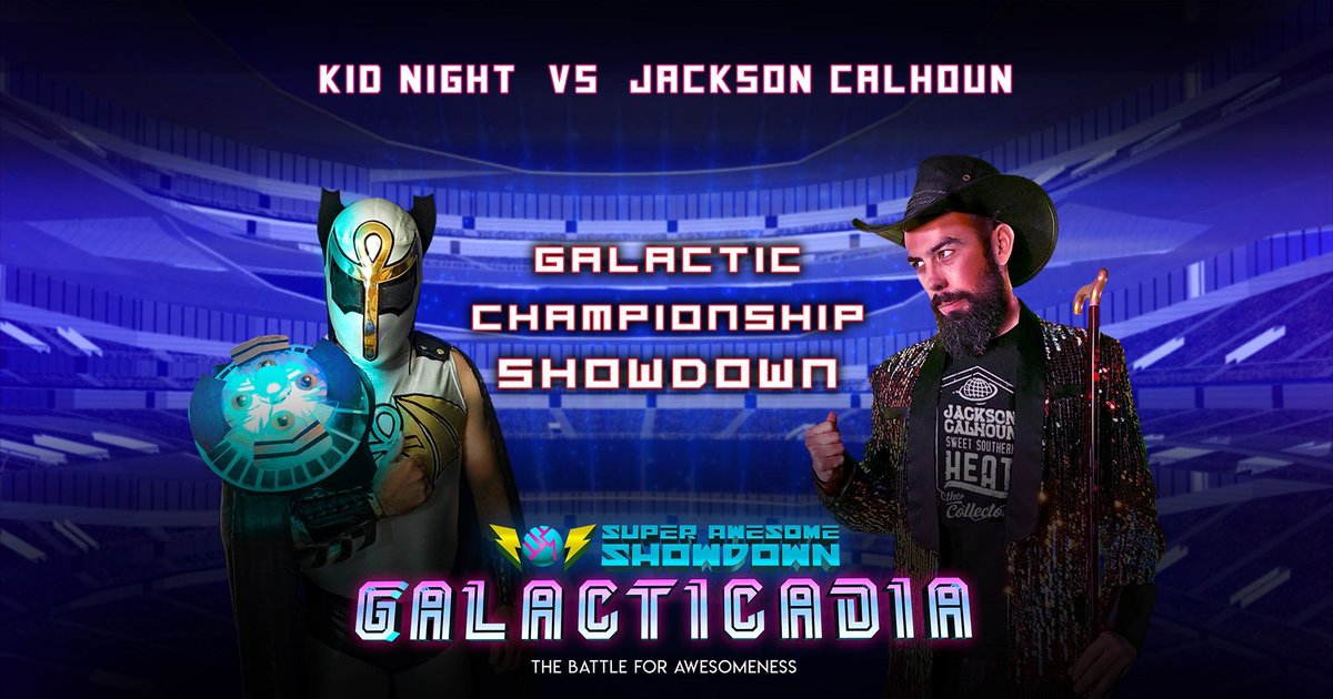 JulianRCollins's tweet photo. The main event of @AwesomeShowdown this weekend has been announced.

Guess who, daddy? https://t.co/Fe3yUlVpkr