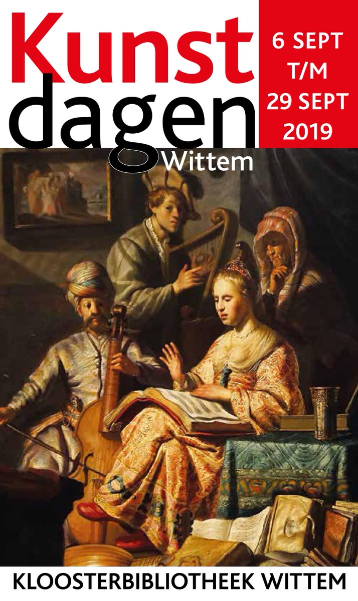 Van 6 t/m 29 september 2019 vindt de 32ste editie van de Kunstdagen Wittem plaats in de historische kloosterbibliotheek in Wittem. Het thema van dit jaar is ''Licht op Klank en Kleur''. 
kunstdagenwittem.nl 
#kunstdagenwittem #zuidlimburg