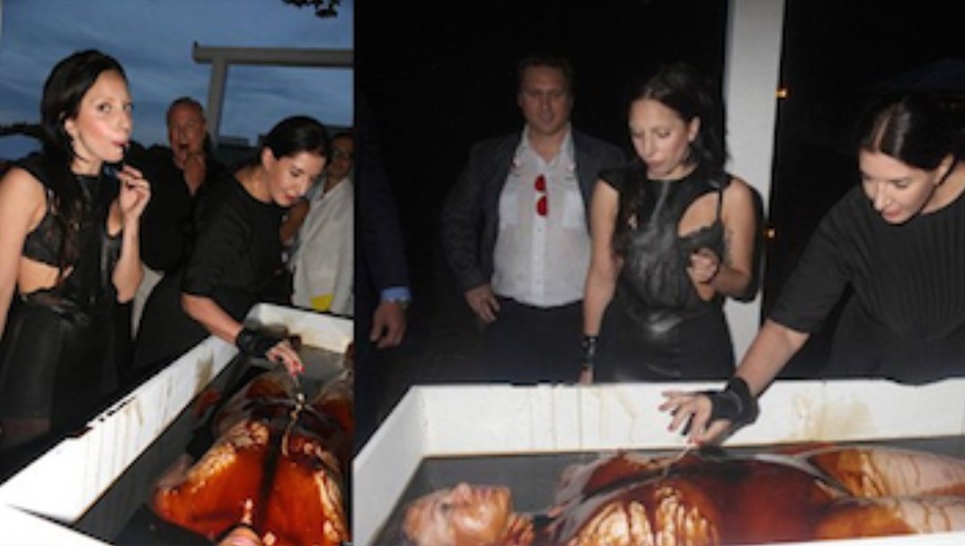 So what exactly is "Pizzagate"?Phenomenon began as people started to dig through the leaked emails of Clinton campaign chair Jon Podesta Among other disturbing things, there was an invite to a "spirit cooking" event from Marina Abramović, pictured below at one of these events