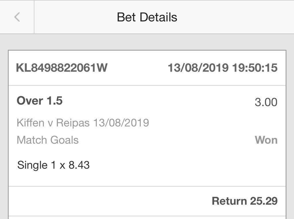 PKendling's tweet photo. @TipsterRobbo Not quite 4’s but it’ll do 🙌🏻 https://t.co/Ovrf2EVMBM