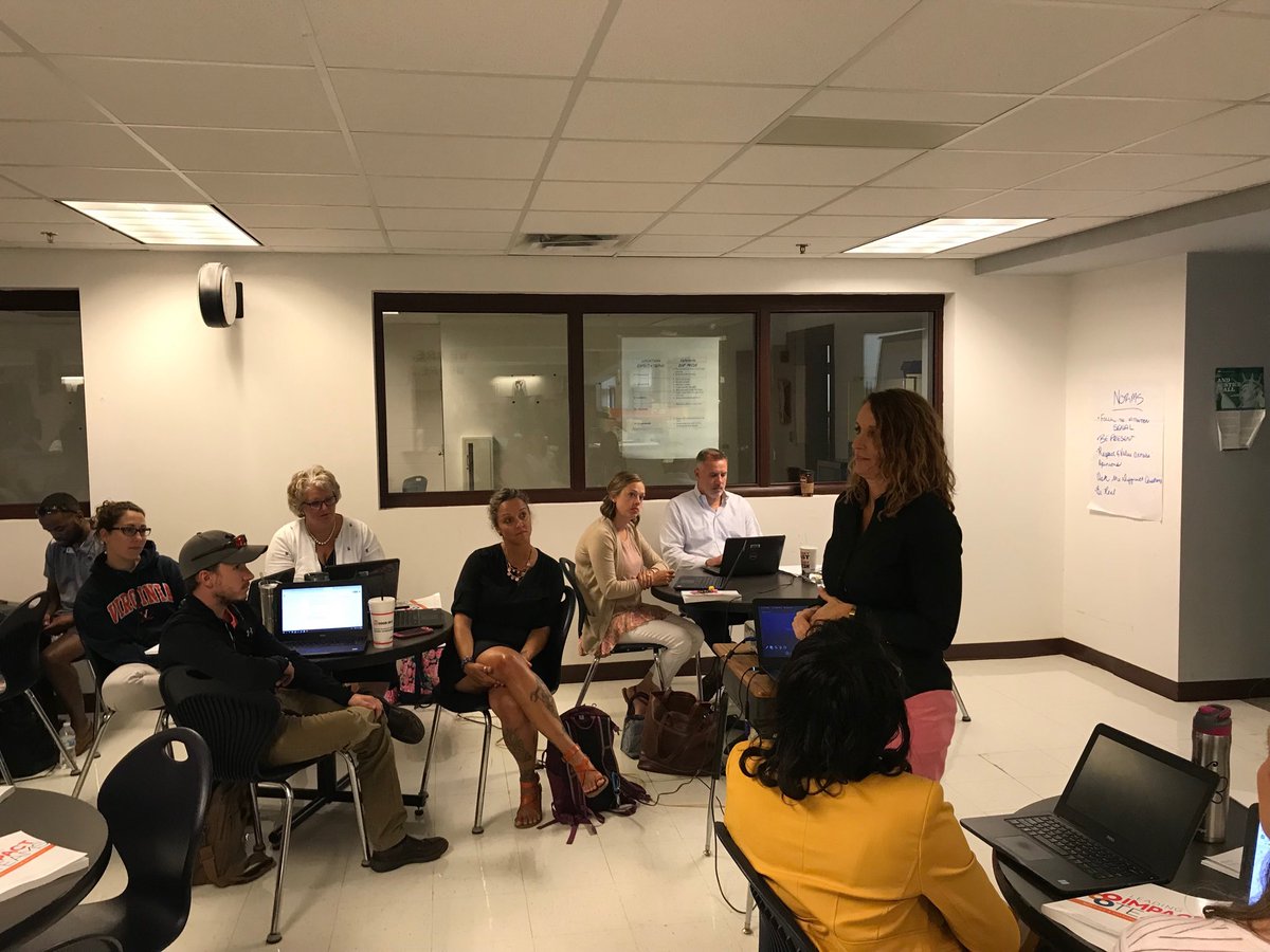 bthompsonHCPS's tweet photo. @AThompson_HCPS doing what she does best - inspiring leaders to reflect, be honest with themselves, and plan for implementing positive change for our staff and students! #thetree #impactteams #lifeready2 https://t.co/dUiz6Bb6It