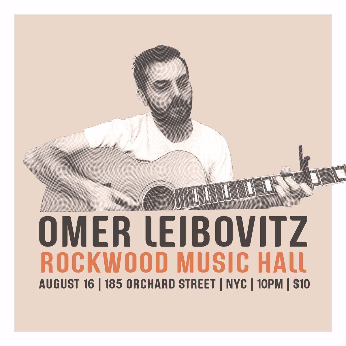 NYC! Omer Leibovitz of Courtesy Tier plays a special solo set at <a href="/RockwoodNYC/">Rockwood Music Hall</a> Stage 3 this Friday, August 16! Get tickets 👉 bit.ly/2YM74ro