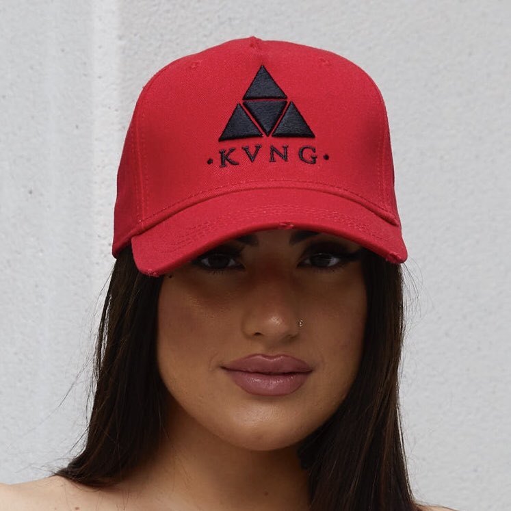 KVNG_WORLDWIDE's tweet photo. 20% OFF when you Create an account with us 😉 | Shop our Red KVNG Trucker cap @kvng.worldwide 🔥👑 | Don’t Miss Out | https://t.co/obpA86cJpO https://t.co/vm7R9phbBx
