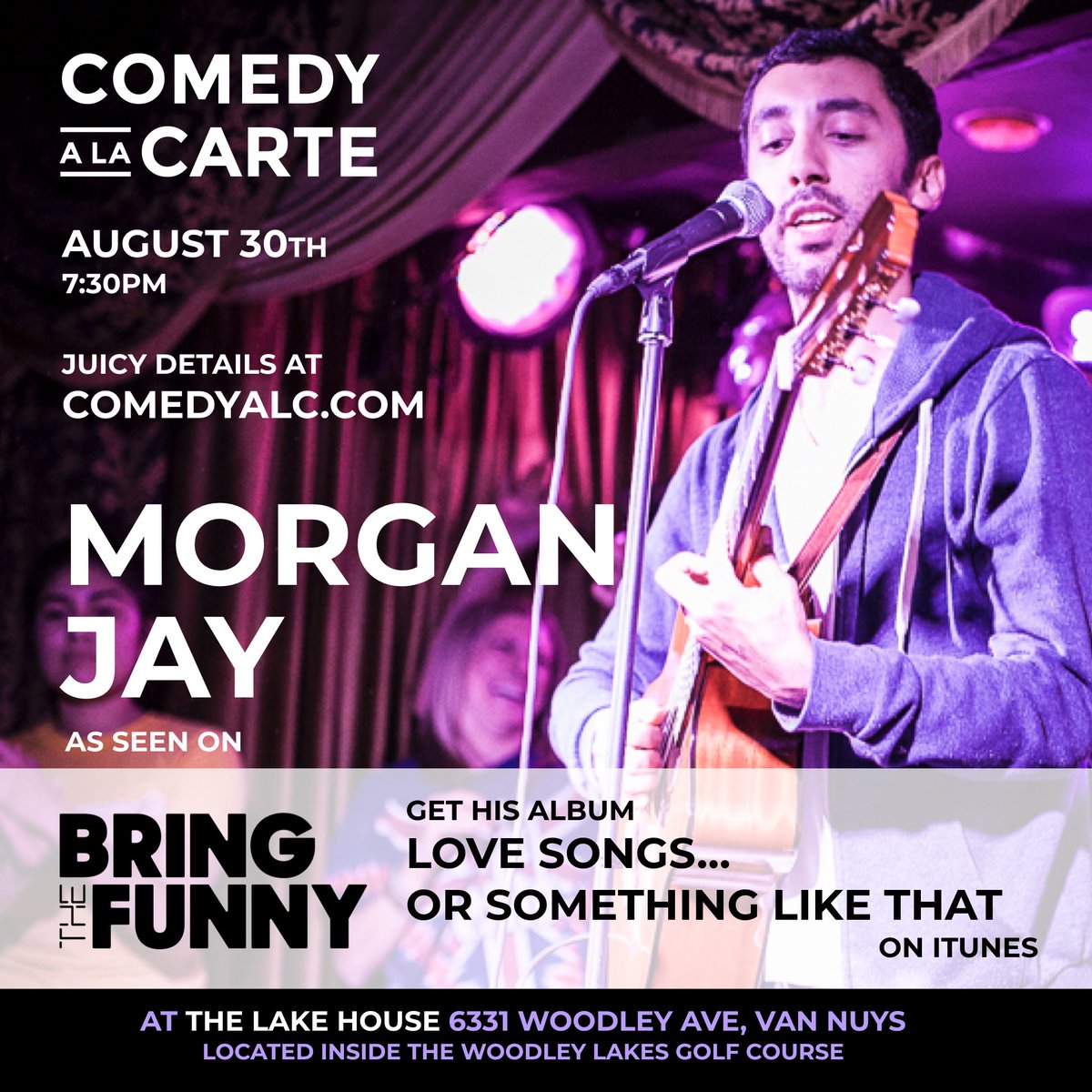 ComedyALC's tweet photo. If you’ve been watching @nbc show @nbcbringthefunny then you know how much we are rooting for @morganjay! He’s back and #headlining our Aug 30 show. You will not want to miss seeing him and our other incredibly talented #comedians perform. 
Tickets: https://t.co/jKg82WcNbu https://t.co/xaEQO0SDsT