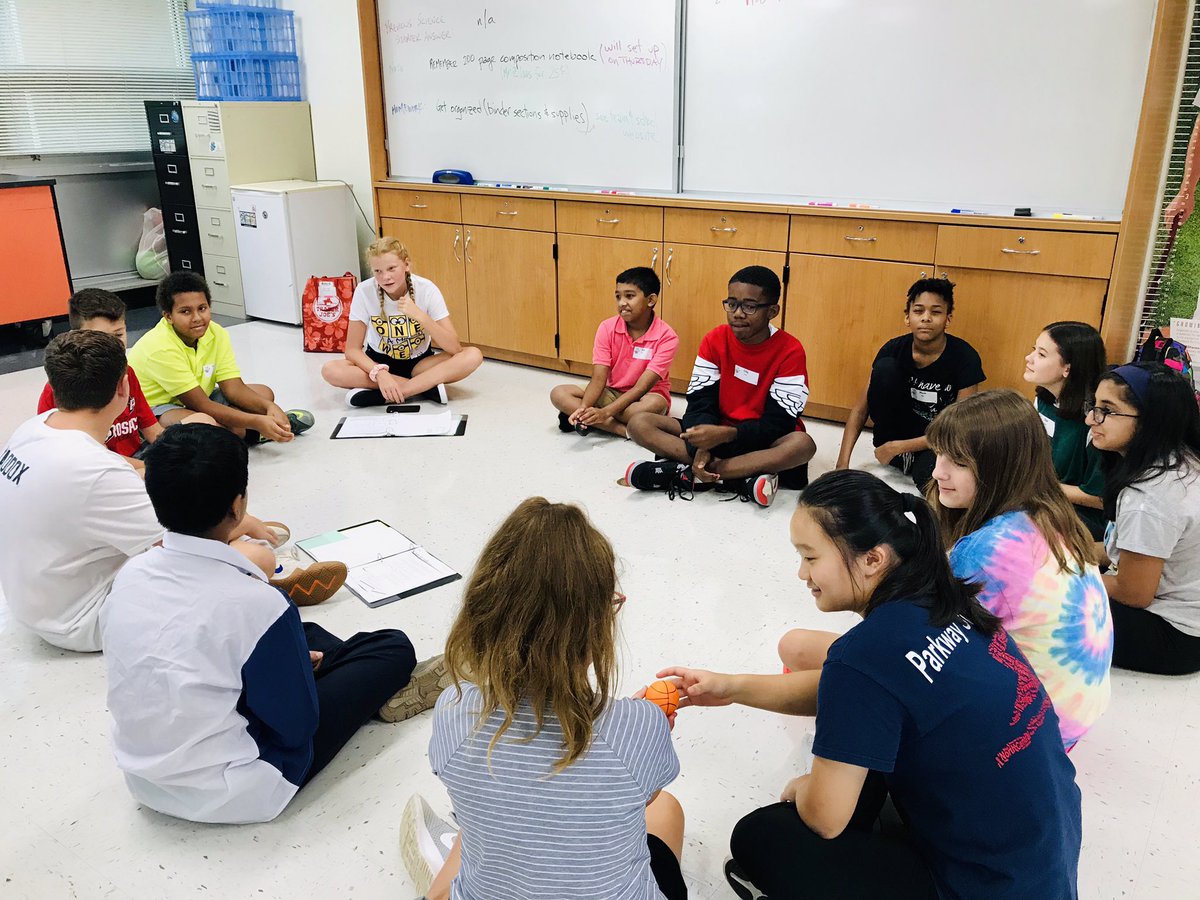 ccampbell_cms's tweet photo. 8th grade WEB Leaders working with 6th graders in small groups. Having fun, learning names and conquering new challenges! #PCMSWEBLeaders #1stdayofschool #BoomerangProject @PCMSColts https://t.co/YvuP2n0dWO