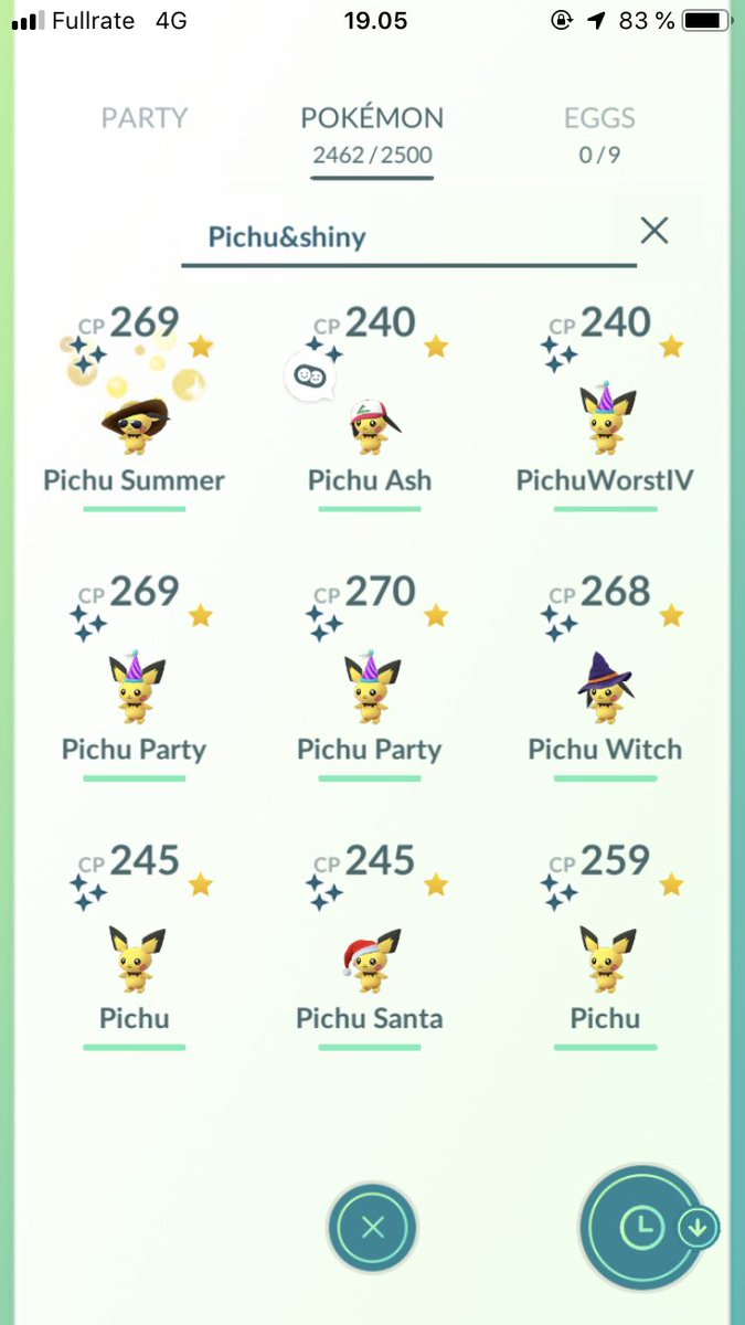 ShinyHunterDK's tweet photo. Forgot to add my Shiny Raichus in my video earlier 😅 But I am also brand new to Twitter, so I am excused 😝 Anyways here is my Complete Shiny Pichu, Pikachu AND Raichu Collection ✨✨✨ 
#pokemongo #shiny #Pichu #Pikachu #Raichu https://t.co/IbyeY9u0xj