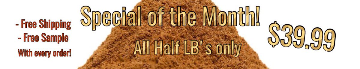 JungleKratom's tweet photo. Special of the month: August 2019

All Half LB's only $39.99

-Free shipping &amp; free sample included in all orders!

Visit https://t.co/pTVmy4GSpX or email us @ JungleKratom@gmail.com for more info. https://t.co/3ssPB4M2LQ