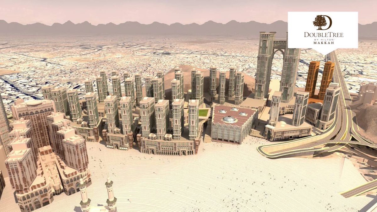 افتتاح فندق دبل تري هيلتون بتصنيف خمس نجوم ضمن مشروع #جبل_عمر ، يتكون الفندق من برجين بطول 25 طابق تضم 668 غرفة بالإضافة إلى عدد من المرافق .
#مشاريع_مكة