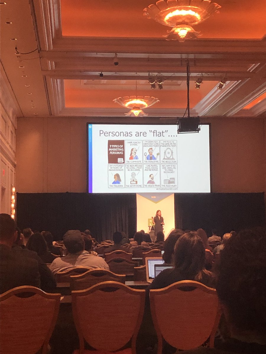 noellenolan65's tweet photo. Personas are “flat”... you can’t always rely on personas on what your customers are actually thinking @usertesting #B2BSMX https://t.co/Y48ZKBdZUo