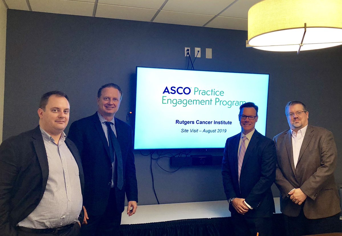 DrAEvens's tweet image. Was great to meet with Brian, David and Chris from the @ASCO Clinical Affairs team today at @RutgersCancer; was highly illuminating to hear about operational resources ASCO has available (#PracticeNET) for practicing oncologists (in academics &amp;amp; community): practice.asco.org/practice-suppo…