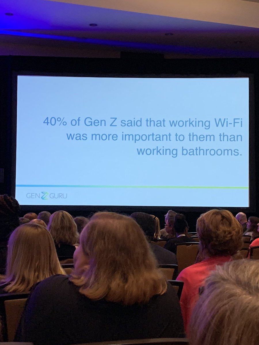 LMadrigal88's tweet photo. 🤣 great insights from the @genZguru father-son duo! As a #millennial I’m a little triggered that it’s not all about me anymore... #NCHCMM https://t.co/BoTQi9cd9I
