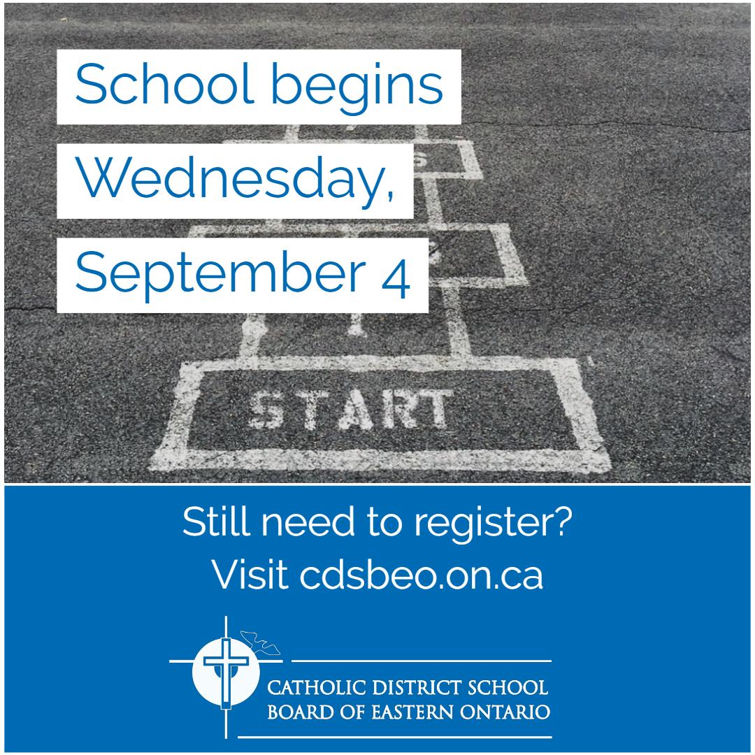 The first day of school is fast approaching! Still need to register for September? Visit us at bit.ly/CDSBEORegistra…