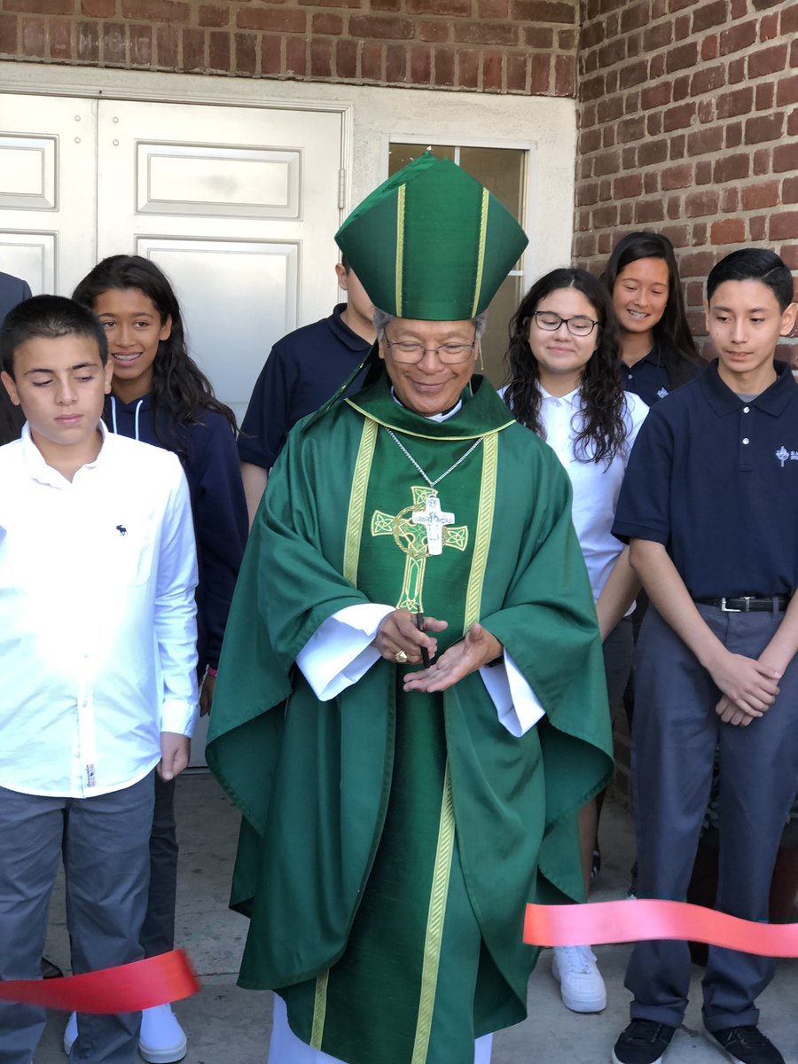 jp2stem's tweet photo. Mass and ceremonial ribbon cutting today at SJPII! Thank you to Bishop Alex Aclan for celebrating with us.#stemschool #blessed #catholicschools https://t.co/O8o9mQk1LG