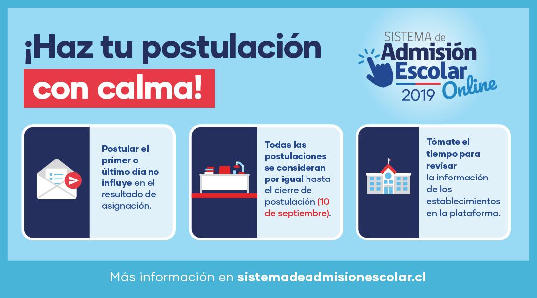 AdmisionEscolar's tweet photo. A las 15hrs abre la plataforma de postulación a establecimientos públicos y subvencionados en las regiones de:
✅Arica y Parinacota
✅Tarapacá
✅Antofagasta
✅Atacama
✅Coquimbo
✅Valparaíso

Infórmate y postula en https://t.co/Eu7EC5Ydyx https://t.co/Wi4vY9fUew