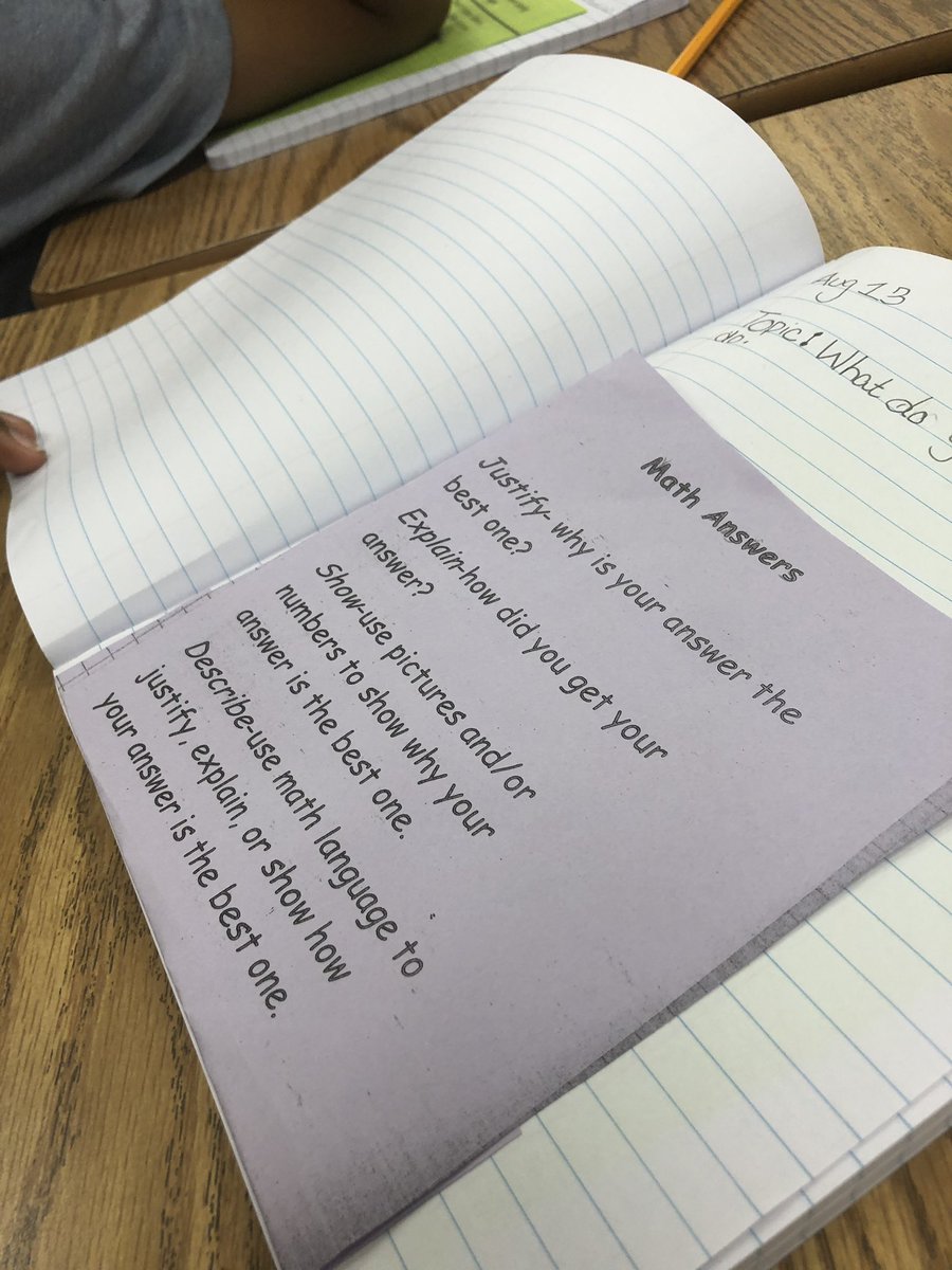 newportnotions's tweet photo. When you walk into Mrs. Covile’s room and she has the whole class putting their math interactive notebooks together just like her colleague Mr. Moore! 😍 That’s how you know our @BethuneES 5th grade teachers are already working well together! #FCSLearningStartsDay1 #BESDreamTeam https://t.co/AmiK82gNBq