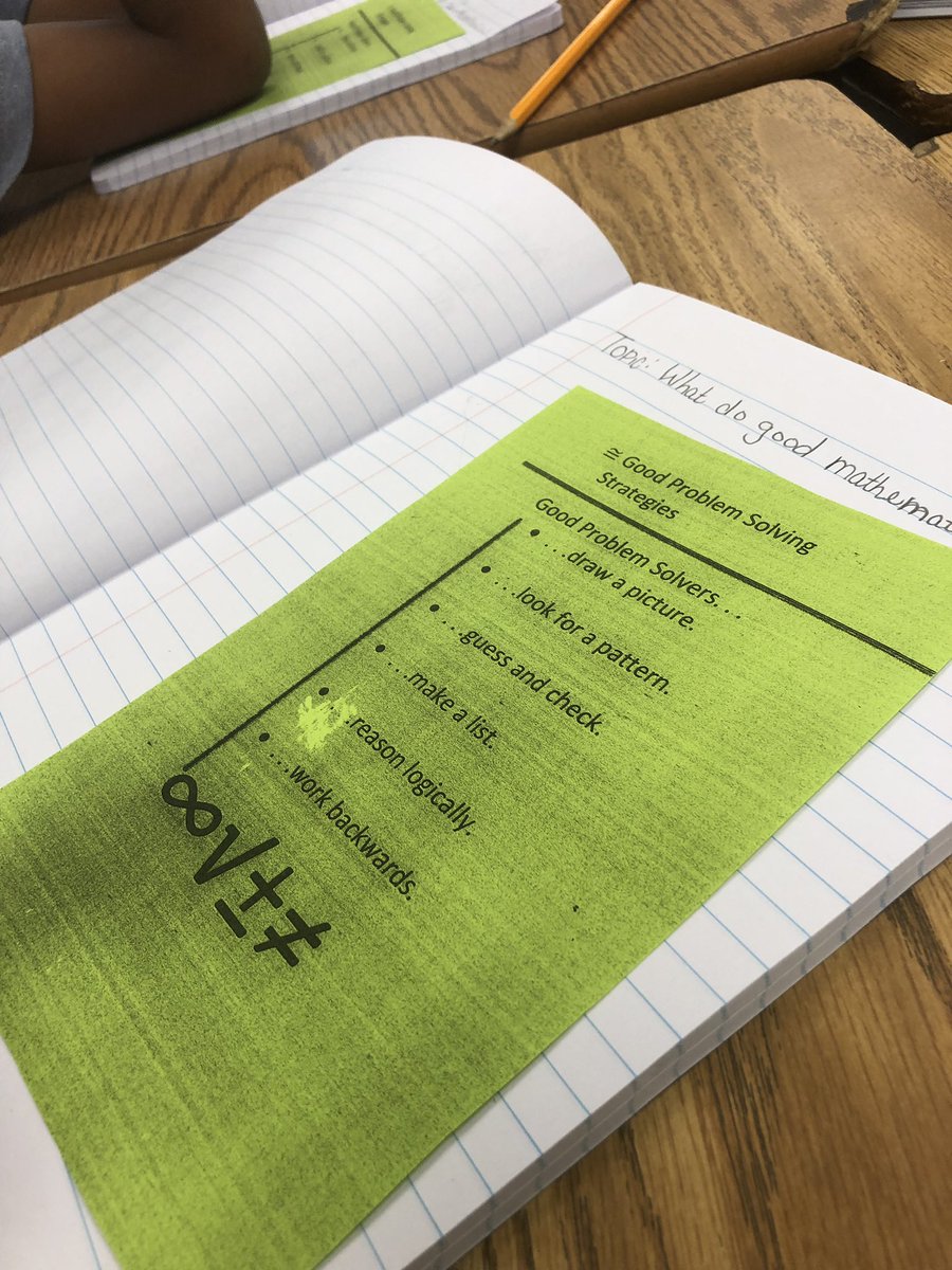 newportnotions's tweet photo. When you walk into Mrs. Covile’s room and she has the whole class putting their math interactive notebooks together just like her colleague Mr. Moore! 😍 That’s how you know our @BethuneES 5th grade teachers are already working well together! #FCSLearningStartsDay1 #BESDreamTeam https://t.co/AmiK82gNBq