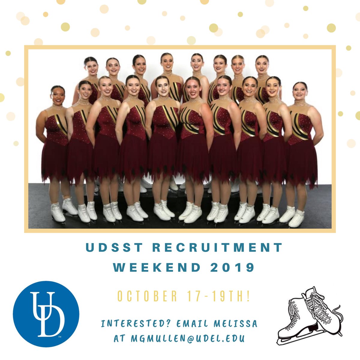 We can’t believe that this time of the year is almost here again! Please email mgmullen@udel.edu for more information about this amazing weekend!! See you all there 💛💙