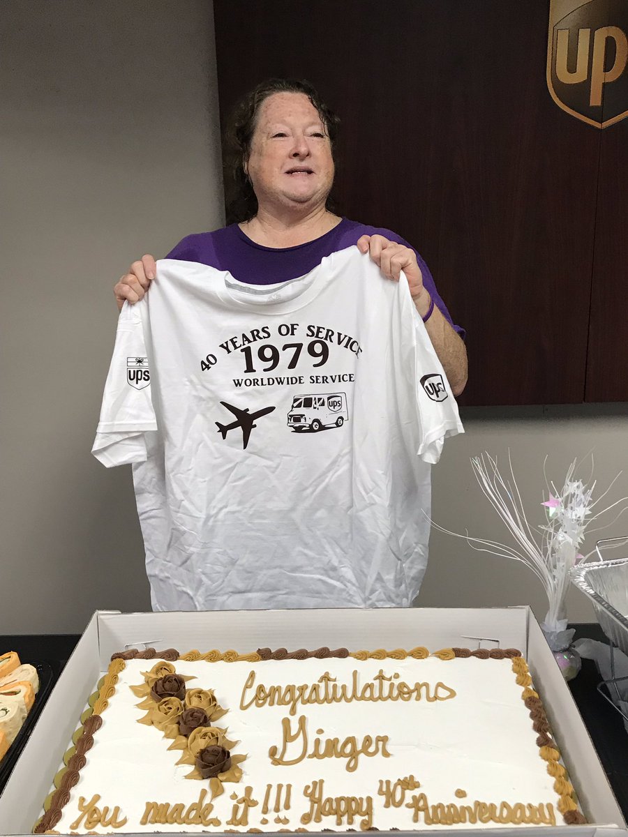 JACMSHubFdrUPS1's tweet photo. Please join @JACMSHubFdrUPS1 in the Celebration of the JACMS Day Sort’s CHSP Co-Chair, Ginger McLemore, 40th UPS Anniversary!!!! @jbhardawayups @MidSouthUPSers @JustinM0217 @DentiaNorris https://t.co/prutvPSq71