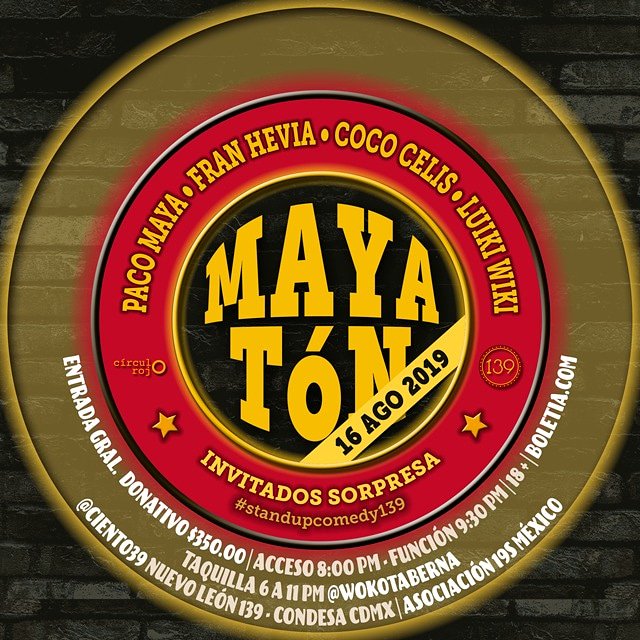 paquito_maya's tweet photo. Únanse a #MayaTon compartan y ayuden con sus risas en estos eventos https://t.co/GjlcGAAX70