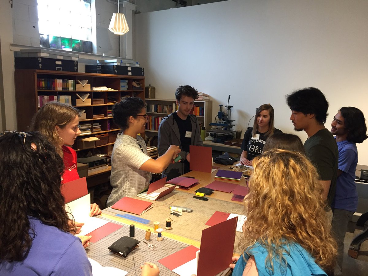 CbusMolly's tweet photo. Binding books @TwiggsBindery #CollegeinCBUS #bus14 https://t.co/ANUamGe0jn