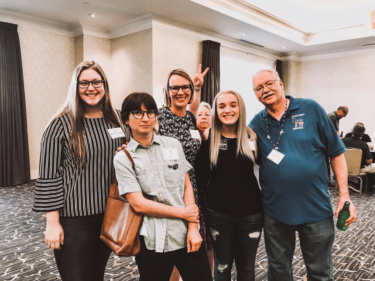allencountyyd's tweet photo. Our Chairwoman and Communications Director, @allieutley2 and @rachelshaffer_ spent their weekend in Wichita for their first Demofest convention! During their stay, they met with local and state officials and received tons of updates from various caucuses from across the state! https://t.co/cCKfFCkOAx