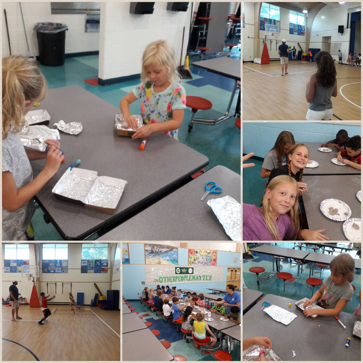 WESSummerCamp's tweet photo. Solar ovens (thanks to @panerabread for the small containers), clay pots, and a little baseball... sounds like a recipe for a great afternoon 😁 @MrRmulford https://t.co/WqpcooU7AS