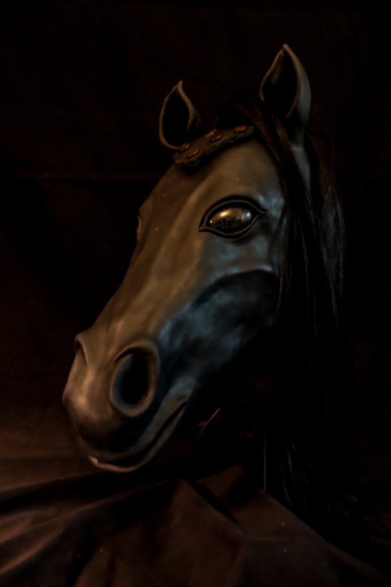 vulkenstein's tweet photo. VULKENSTEIN V1 PONYPLAY HOOD: OFFICIAL PRE-SALE!

After a lot of hard work and progress, the first run of V1 #ponyplay hoods are now on pre-sale, premiering for $800. Email vulkensteinstudios@gmail.com to put in an order. More details in the thread below.
#petplay #bdsm #kink https://t.co/iCnZwkwxQZ