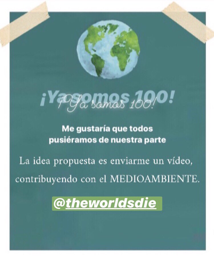 🇪🇸•Énvialo a mi direct o correo electrónico ⬇️
Tenéis un ejemplo en mi perfil, ¡tan simple como eso! Aunque podéis hacedlo como queráis y de lo que queráis siempre que contribuya con el medioambiente.
¡Gracias a todos los que participen y por los 100!