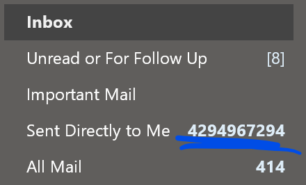 AdamEickhoff's tweet image. I'm scared, people.... apparently I received all of the internet's email. Guess I'll just crawl into a cave and read emails for the rest of my life. 😐💀
#OffByOneError #IntegerUnderflow #Outlook #Microsoft