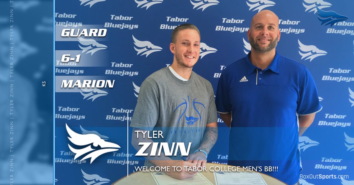 GoTaborBluejays's tweet photo. Tabor College welcomes Tyler Zinn to the Men's BB program! https://t.co/4AuLFby6px