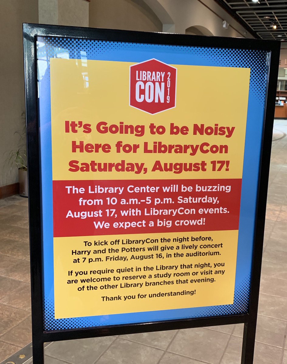 Do_You_Nerd's tweet photo. We are so excited for LibraryCon this Saturday, August 17th, 2019 at the Springfield Library Center! Who’s coming? #librarycon2019 #librarycon #library #librarycenter #springfieldpubliclibrary https://t.co/Lxim17TmXg