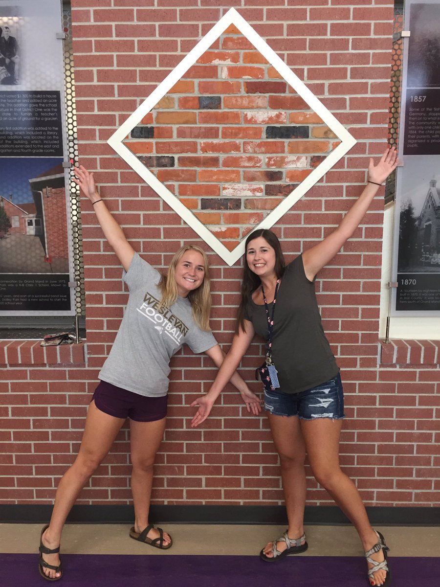 briankort's tweet photo. @rkort16 &amp; @fharris55 visiting the new Stolley Park Elementary. Does not look like the old building. Alumni of Stolley Park. https://t.co/iEvy4mfnB2