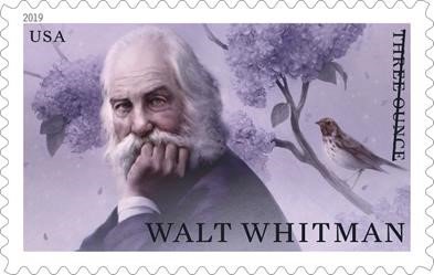 The Postal Service celebrates the 200th anniversary of the birth of “the Father of American poetry,” Walt Whitman, by honoring the poet with a new stamp in its Literary Arts series on September 12.   News about the stamp is being shared with the hashtag #WaltWhitmanStamps.