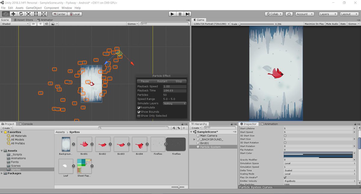 angeliklora7's tweet photo. Working with @unity3d #particlesystem on a 2D Game. Thank you @avashly for showing us this amazing tool at #GameDeveloperDay #gamedesign #gdscreenshot #gamedevelopment #unity3d https://t.co/gvjBp1X5St