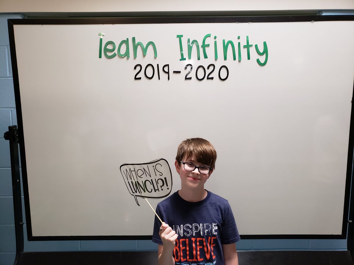 Richardsonke's tweet photo. Caleb's ready for 5th grade! #InfinityMI @MrsCWirtz @KatieRenners https://t.co/F6aJ9tzwk0