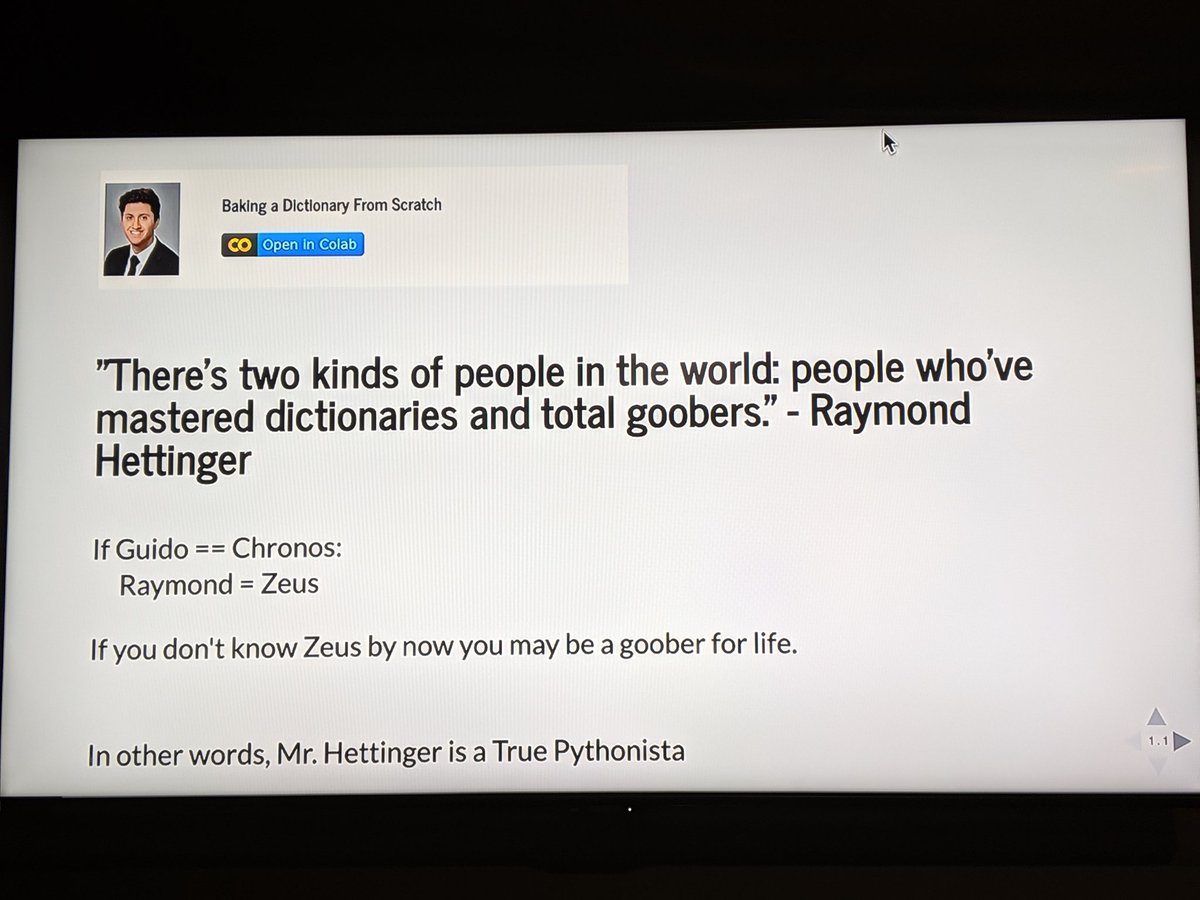 pinkhatbeard's tweet photo. Thanks to @kash_funds for the little Greek mythology lesson @indypy about @gvanrossum and @raymondh. Who knew!?!? Is Roman mythology what happens when someone says, "there's gotta be a better way?" https://t.co/SRmtb6rauT