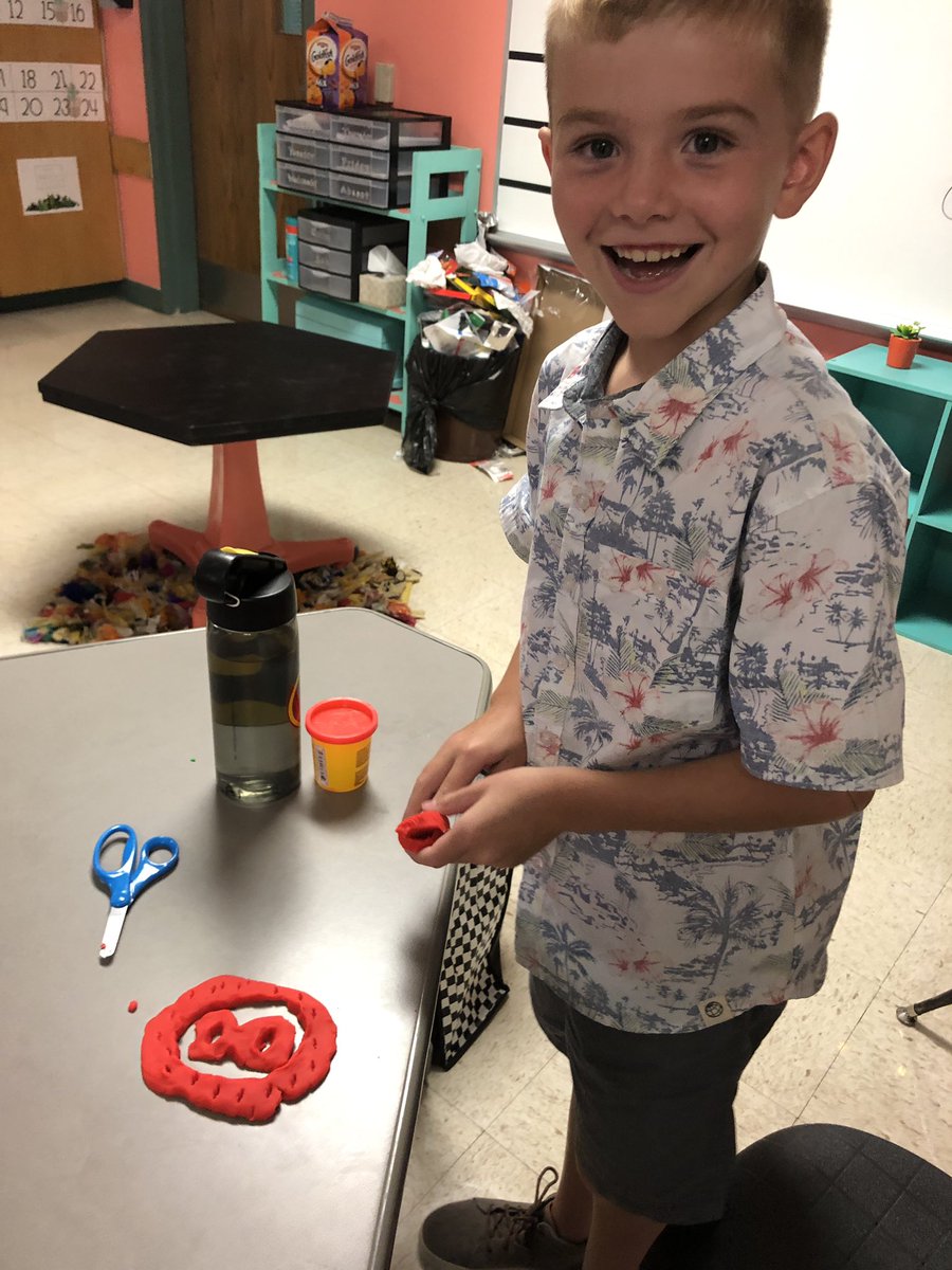 CaseyCarter_AES's tweet photo. We had the BEST first day! We made a connection web and Playdoh sculptures to get to know each other! Can’t wait for day two! #BeActon #GISDfirstday https://t.co/4qVudRLlhx